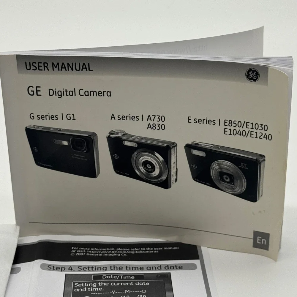GE A730 Digital Camera Silver 7.0MP 3x Optical Zoom Point and Shoot with Box